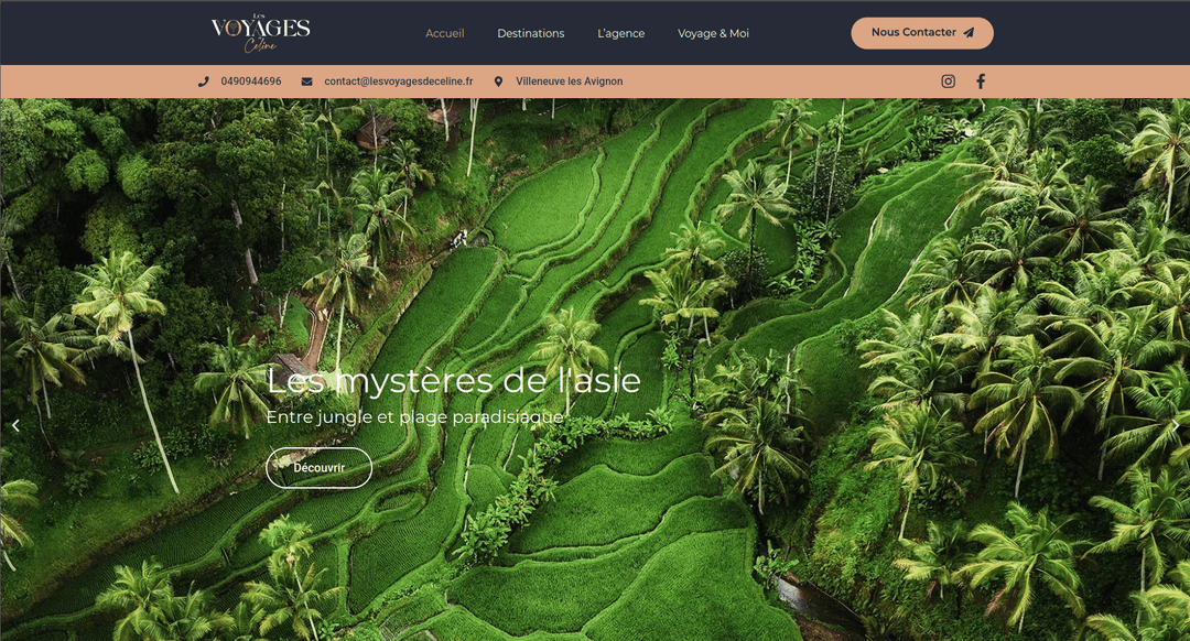 Site d’agence de voyage